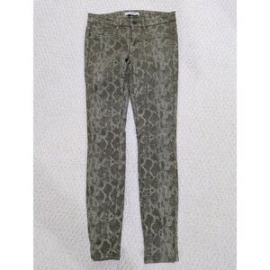 Rich & Skinny Women's Green Mid-Rise Skinny Jeans Size 26